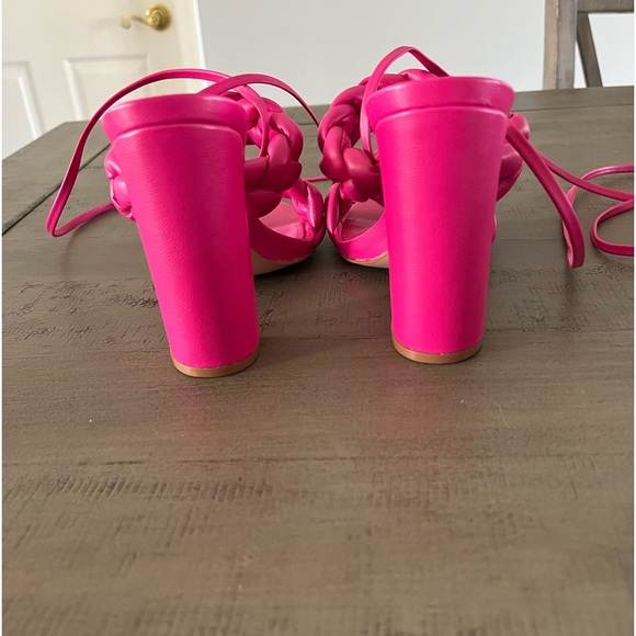 Schutz Zara Ankle Tie Block Sandal-NIB - Picture 6 of 10